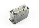 EBM16FU10 Emas ENCHUFE INDUSTRIAL DE 16 PINES CAMPANA MACHO