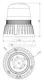 EMAS IT120R220Z CIRCULINA ROJO CON SONIDO 110-230VAC - Imagen 2