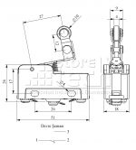 EMAS MN2MIM1Y MICRO SWICHT (PALANCA CORTA CON RODILLO METALICO E - Imagen 2