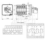 PSA040MS335S EMAS - INTERRUPTOR DE LEVAS 3X40A START ESTRELLA DELTA - Imagen 2