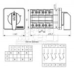 PSA080KD334S - EMAS - INTERRUPTOR DE LEVAS 3X80A 3 POSICIONES 0 1 2 - Imagen 2