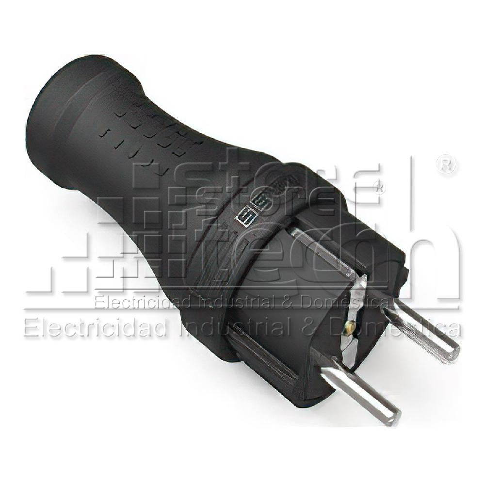 emas_EKS116F.jpg EMAS EKS116F ENCHUFE SCHUKO NEGRO - Imagen 1